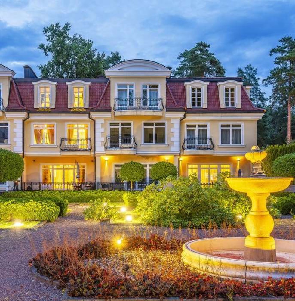Luxury villa with gardens